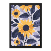 Sunflower Wall Art, Floral Home Decor, Botanical Print, Yellow Flower Art, Modern Wall Hanging, Nature Inspired Gift - Tawshia